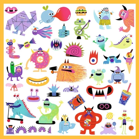 Naklejki POTWORKI - 160 szt. DJ09281