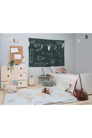 Dywan Bawełniany Vintage Map, 200x300 cm, Maxi Rugs Lorena Canals