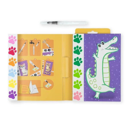 Tiger Tribe Przenośne Kolorowanki Wodne – Dzikie Zwierzęta