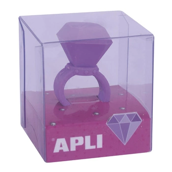 Gumka do ścierania pierścionek Apli Kids - Fioletowa