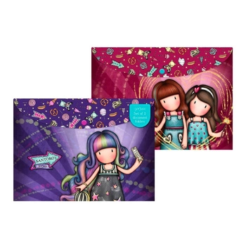 Zestaw Teczek A4 - Gorjuss - Fairground - Fireworks / Up and Away