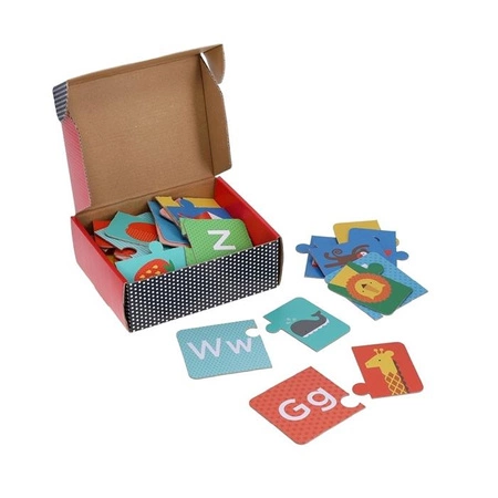 Petit Collage Puzzle Dwuelementowe Alfabet