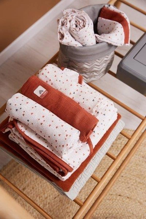 bébé-jou Ręcznik z kapturkiem Hearts 3010061