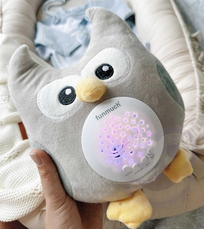 WOOPIE Przytulanka Usypiacz Projektor 2w1 Sówka - 10 Kołysanek