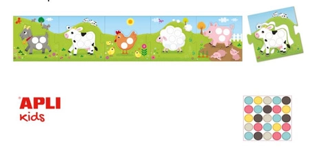 Moje pierwsze puzzle z naklejkami Apli Kids