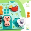 Filcowy domek z drewnianymi puzzlami MOUKI DJ01072