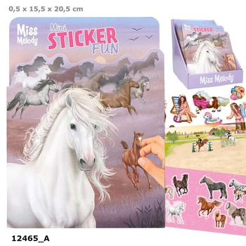 Zestaw z naklejkami Miss Melody 12465A