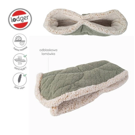Lodger Polarowa mufka do wózka szałwiowa Fleece Elm