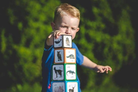 Kartonowe Klocki Dla Dzieci - Zwierzęta Piramida Zabaw