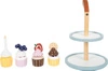 Babeczki ciasteczka słodkości na paterze Tasty 12434 Small Foot zabawki drewniane
