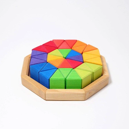 Układanka Ośmiokąt, kolorowy, 3+, Grimm's