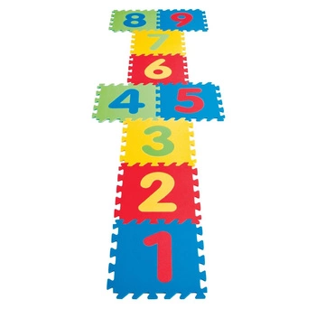 WOOPIE Piankowa Mata Edukacyjna z Cyferkami 9 el.