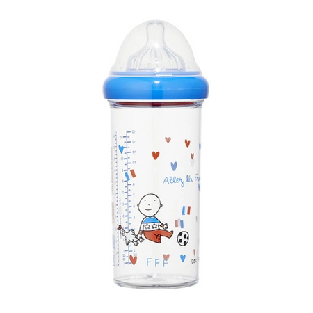 Butelka ze smoczkiem do karmienia niemowląt, French football federation, tritanowa, 6 m+, 360 ml, Le Biberon Français