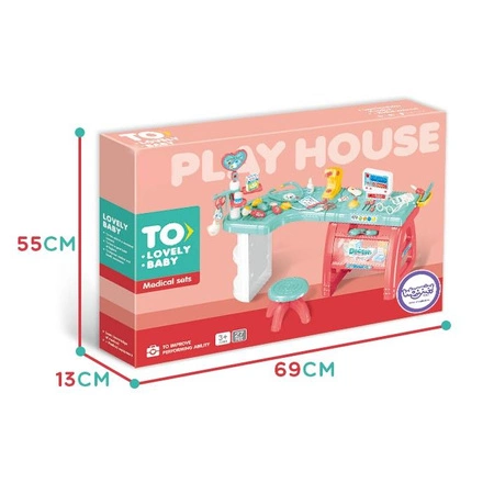 WOOPIE Gabinet Małego Lekarza Doktora Światło Dźwięk + 27 Akc.