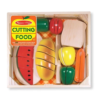 Cutting Food drewniana żywność do krojenia 10487-Melissa & Doug, zabawy w kuchnie dla dzieci