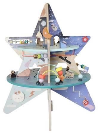 Kostka edukacyjna Badacz gwiazd niebieskich 162590-Manhattan Toy, centrum motoryczne