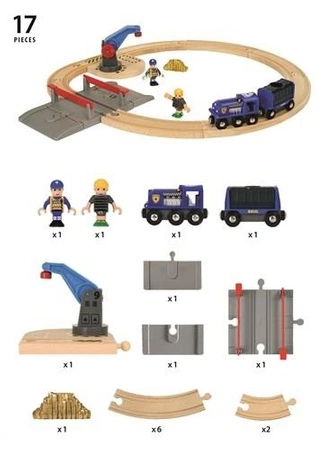 BRIO World Zestaw Policji Transport Złota