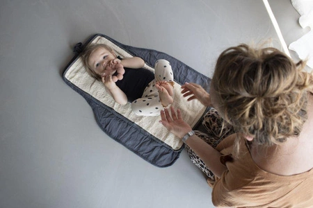 Filibabba Przewijak podróżny Sztruks Stone Grey