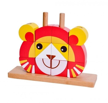 Kreatywne Drewniane Klocki Przestrzenne 3d Classic World LEW