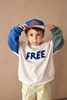 Lassig Bluza z bawełny organicznej GOTS Little Gang Free milky 4-6 lat