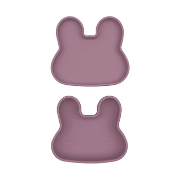 Zamykany silikonowy pojemnik Króliczek We Might Be Tiny - Dusty Rose