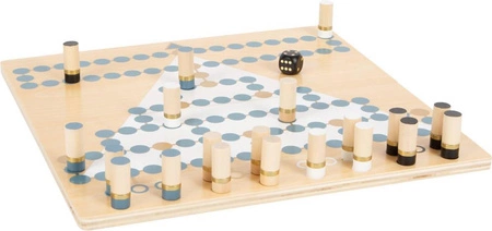 Zestaw drewnianych gier Halma i Malefiz Gold Edition 12223-Small Foot, gry drewniane dla najmłodszych