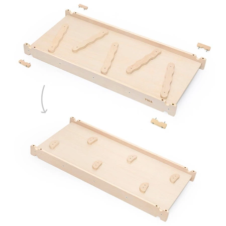 VIGA Drewniana Zjeżdżalnia Prosta Ścianka Wspinaczkowa