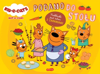 Kot-o-ciaki. Podano do stołu. Podkładki pod talerz z zadaniami