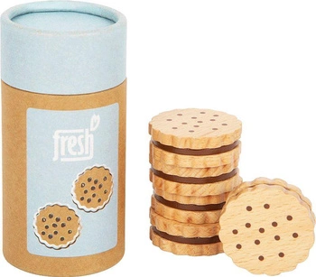 Zestaw drewnianych ciasteczek z czekoladą do zabawy w sklep kuchnie dla dzieci Fresh 12352