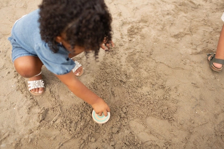 BS Toys, Zestaw drewnianych stempli na piachu