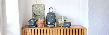 Lassig Plecak mini kwadratowy Happy Prints oliwkowy