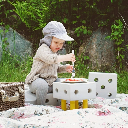 MODU Explorer kit 8in1 - Kreatywne klocki rozwijające motorykę dużą, żółty