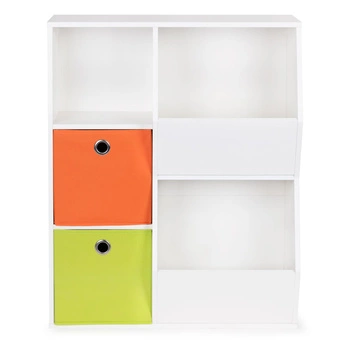 Regał drewniany dla dzieci szafka dziecięca przegrody organizer