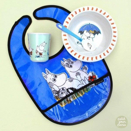 Śliniak z kieszonką, bawełniany, Muminki | Petit Jour Paris®