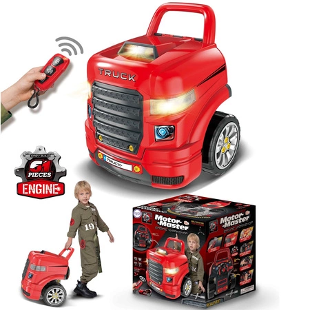 WOOPIE Wielka Ciężarówka Zestaw do Składania Montażu + Akcesoria 61 el.