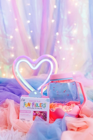 Glo Pals, Słoik sensoryczny do napełnienia wodą, kolor różowy, Bubble Gum