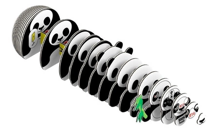 Eugy Układanka Eko 3D Panda