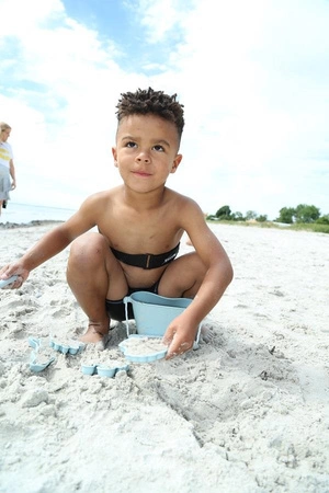 Składane wiaderko do wody i piasku Scrunch Bucket - Błękitny