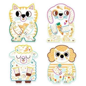 Magiczne kolorowanki - DOMOWE ZWIERZĄTKA DJ00061