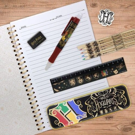 Harry Potter Bumper Stationery Set - Colourful Crest (8 elements) / zestaw szkolny Harry Potter (8 elementów)