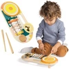 Zestaw muzyczny dla dzieci z drewna Beats to Go 159120-Manhattan Toy, instrumenty dla dzieci