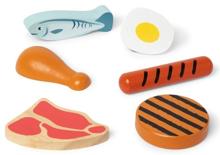 Drewniane jedzenie do zabawy dla dzieci Białko Melissa & Doug 95208 zabawa w sklep i gotowanie