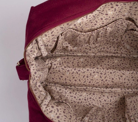 Filibabba Torba Nursing bag Sztruks Deeply Red