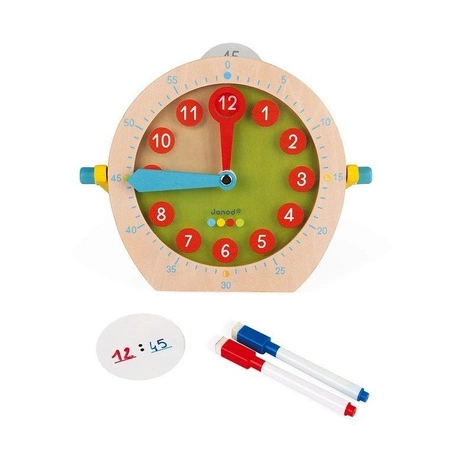 Drewniany zegar do nauki o czasie Essentiel, Janod