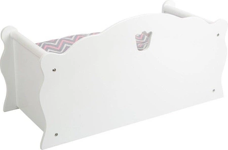 Drewniane łóżko Kwiatuszek 12024-Small Foot, mebelki dla lalek