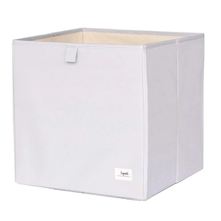 3 Sprouts Pudełko na Zabawki Recycled Solid Light Gray