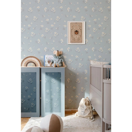 Lace Meadow Blue Tapeta