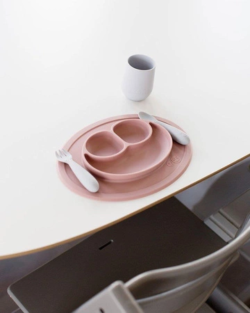 EZPZ Silikonowy kubeczek Mini Cup 120 ml pastelowa szarość