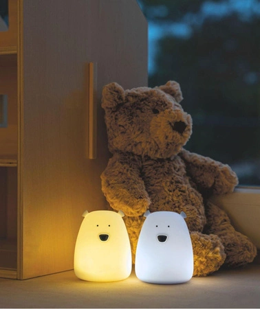 Zestaw 2 lampek Mini Miś w kolorze Biały i Arktyczny Błękit