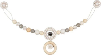 Zawieszka do wózka z drewna Szaro beżowa kraina 765690- Heimess, zabawki z drewna